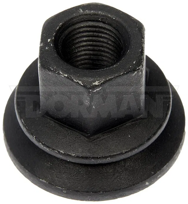 611-936 – DORMAN Lug Nut, M14-1.50 Thread Size Flat Seat Flange Nut Open End Design 28.5 Millimeter Overall Length Bl...
